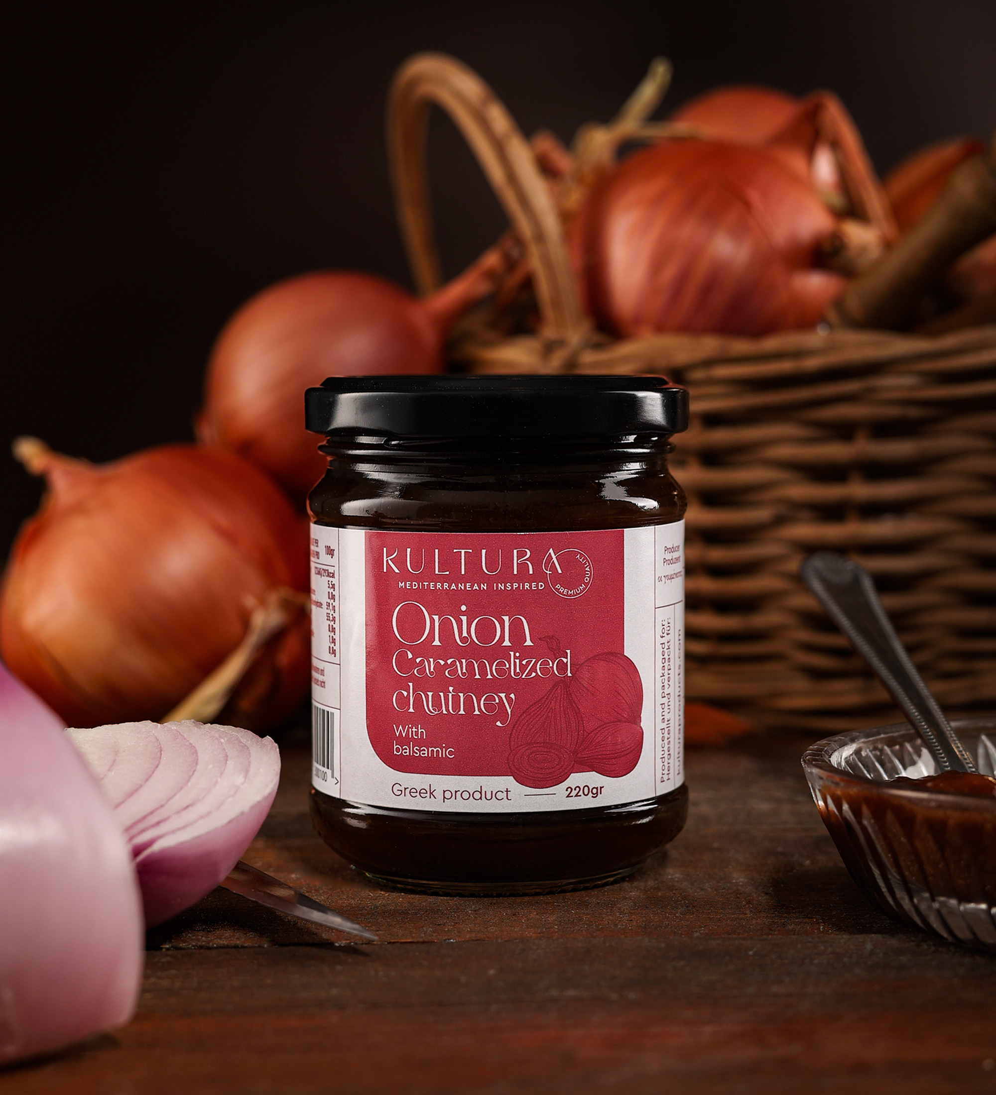 Caramelized onion chutney 220gr